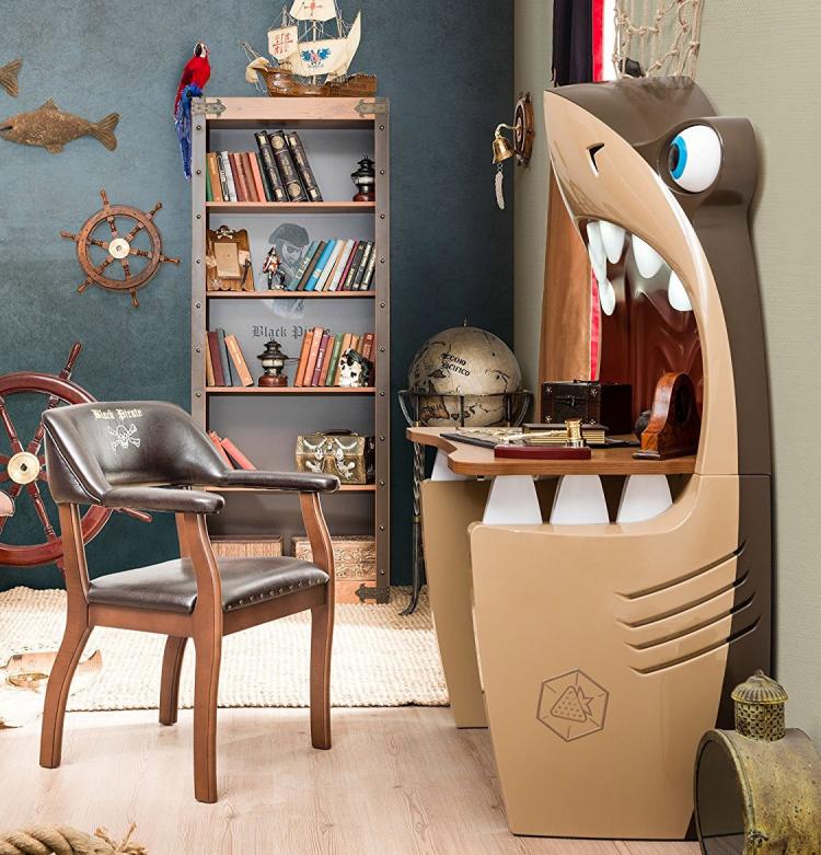 Cilek Pirate Shark Kid's Desk - Children's pirate themed bedroom set