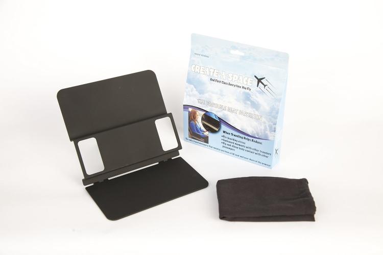 Create-a-Space portable airplane seat divider - Plane armrest divider