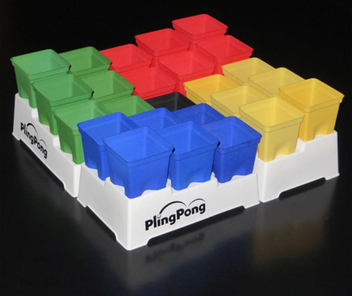 Pling Pong - Beer Pong Like Party Game For Whole Family - Ball and Cups Family Strategy Party Game - PlingPong