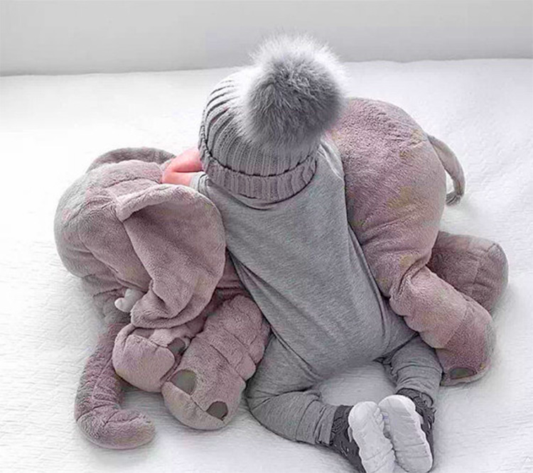 the baby elephant plush pillow