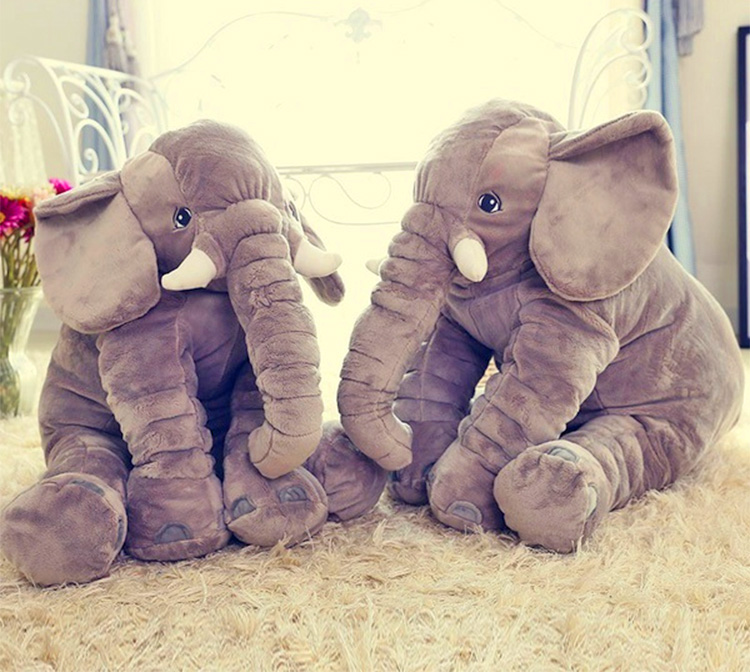 stuffed elephant baby pillow