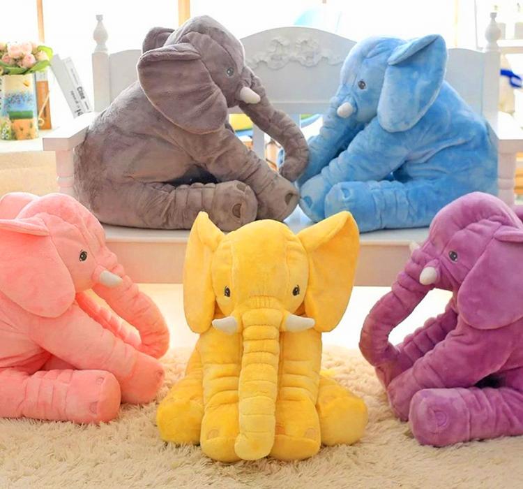Plush Baby Elephant -Baby snuggling an elephant - Elephant pillow for babies