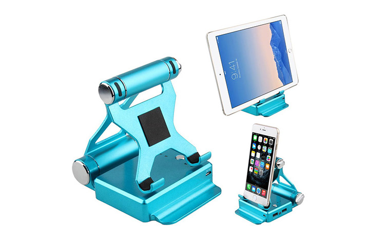 Podium Stand Phone and Tablet Charger - Travel Stand and Charger