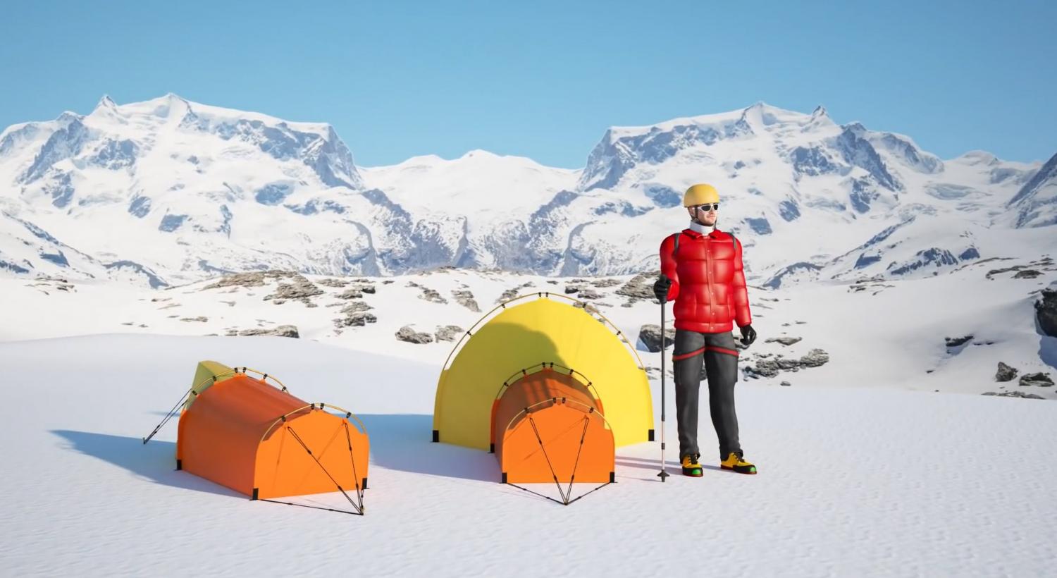 Polarmond innovative extreme cold sleep system with dual layer sleeping bag
