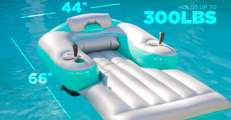 motorized inflatable pool lounger