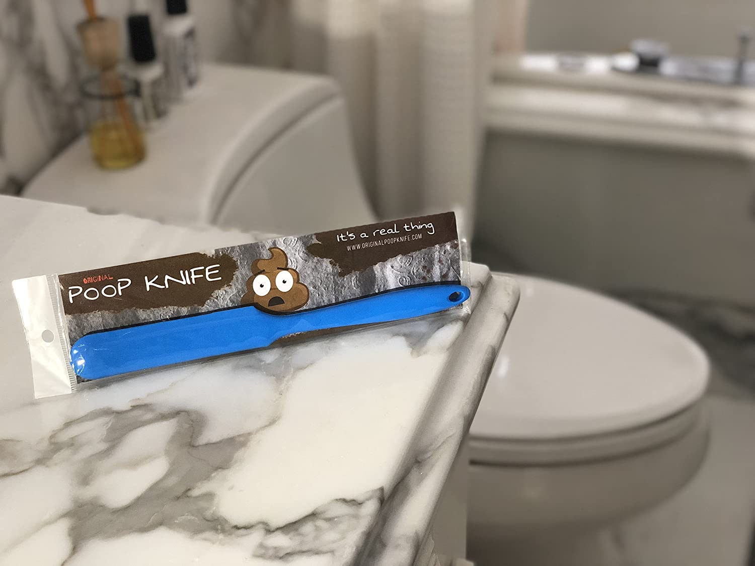 Poop Knife Helps you slice your poo to properly flush your turds - Funny gag gift