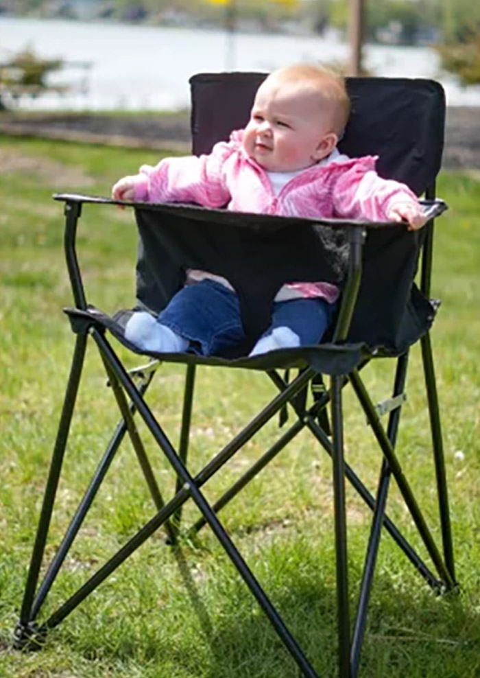 Portable high chair discount camping