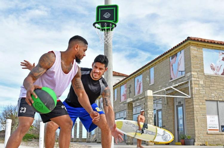 Swish Portable Hoop - Folding Portable Basketball Hoop You Can Wear Like a Backpack