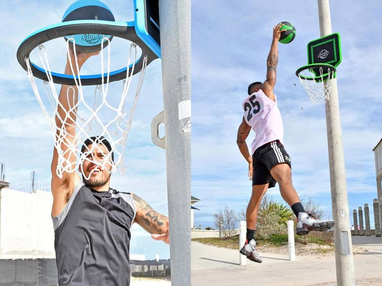 Swish Portable Hoop - Folding Portable Basketball Hoop You Can Wear Like a Backpack