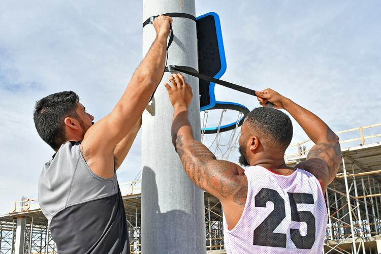 Swish Portable Hoop - Folding Portable Basketball Hoop You Can Wear Like a Backpack