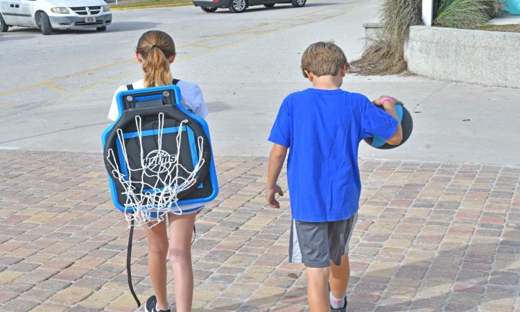 Swish Portable Hoop - Folding Portable Basketball Hoop You Can Wear Like a Backpack