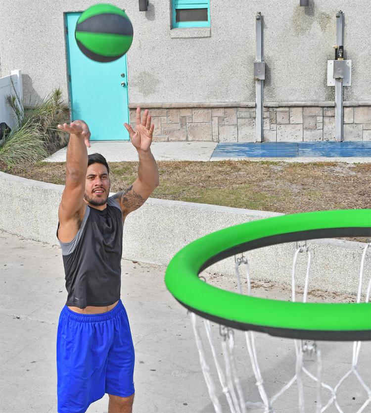 Swish Portable Hoop - Folding Portable Basketball Hoop You Can Wear Like a Backpack