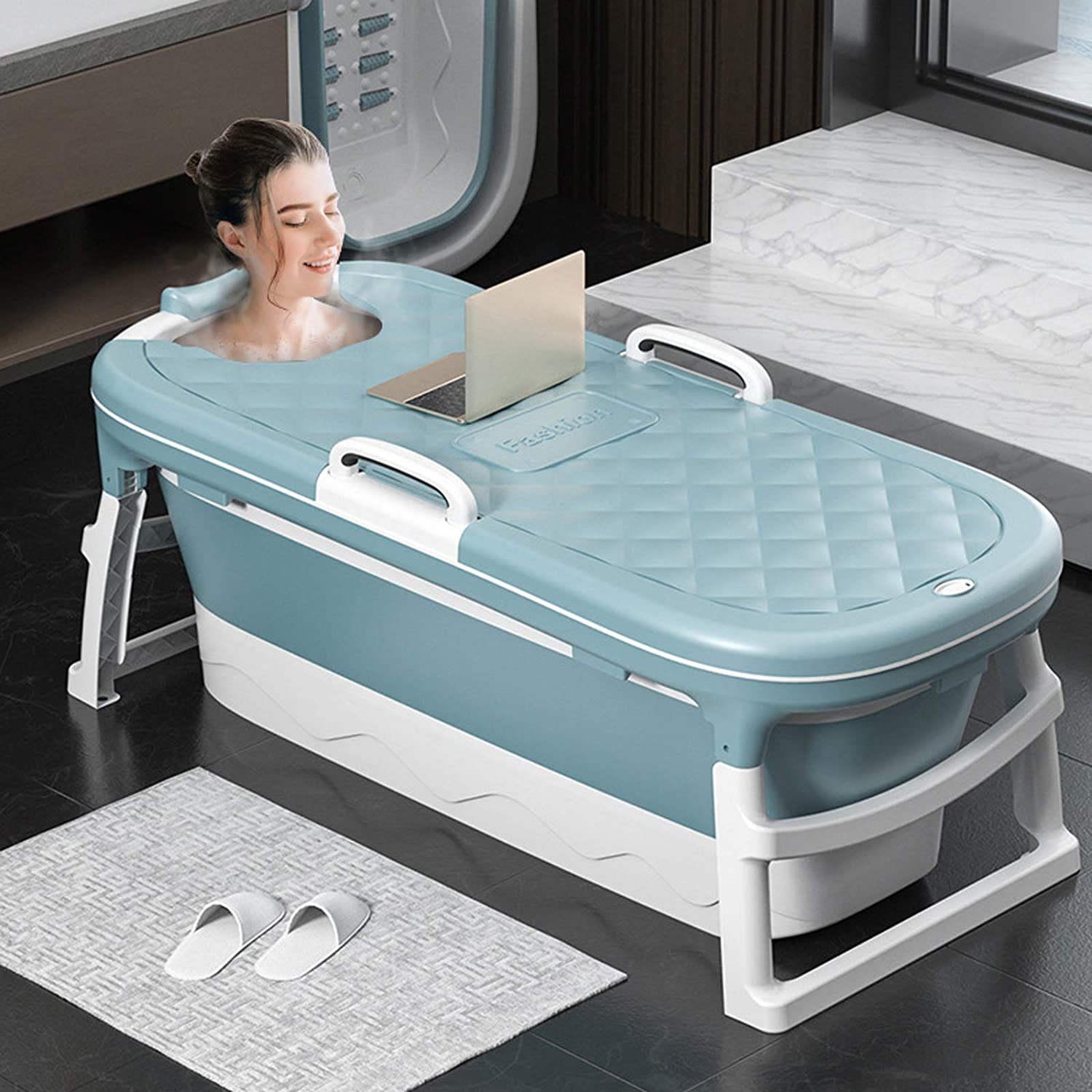 Foldable Wash Basin Portable Adult Bathtub Baby Bath Basin Tub