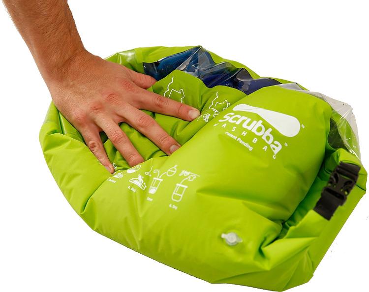 Scrubba Laundry System Wash Bag - Portable washing machine - Wet bag laundry system washes your clothes on the go - Camping Laundry Wash Bag