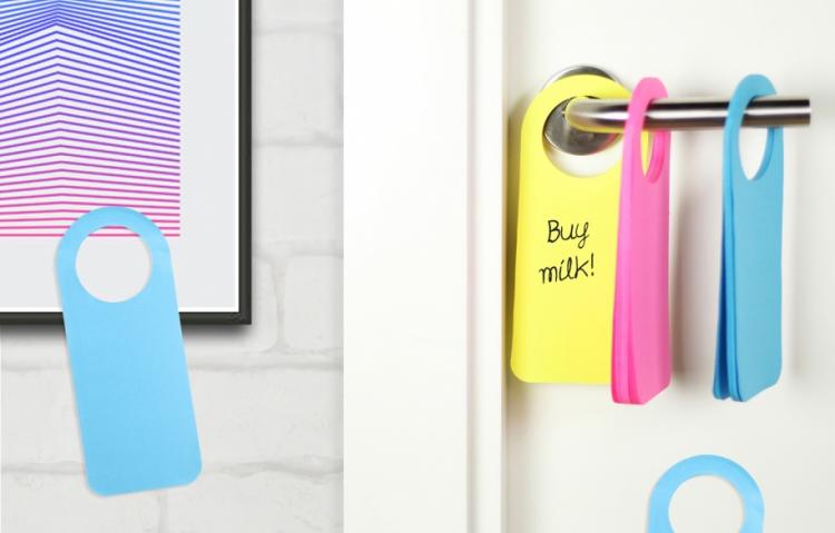 Post-It Note Door Hangers