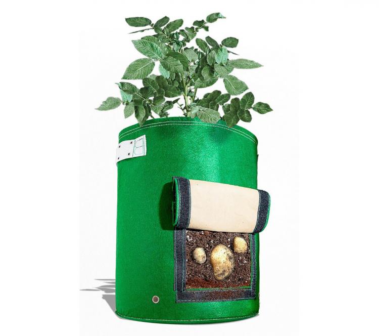 BloemBagz Fabric Potato Planter - Velcro Flap Reveals Potatoes For Harvesting