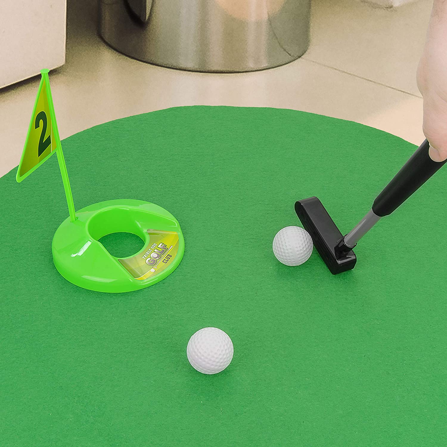 Toilet Putting Green - Potty Putter Toilet Time Golf Game
