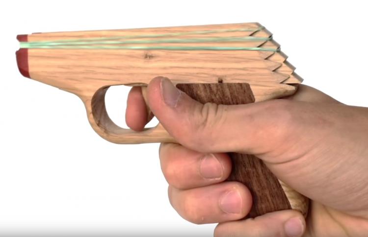 PPK Semi-Automatic Rubber Band Hand Gun