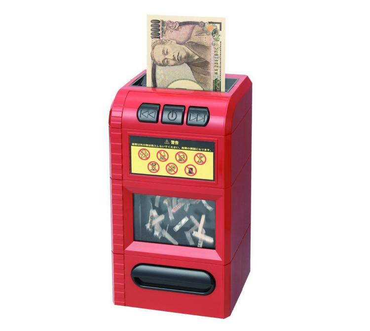 Prank Piggy Bank Money Shredder - SHINE Dokkiri Fake Note Shredder