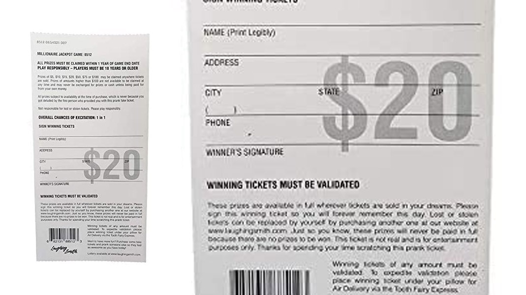 Prank Scratch-Off Lottery Tickets That Always Show You Won The Jackpot