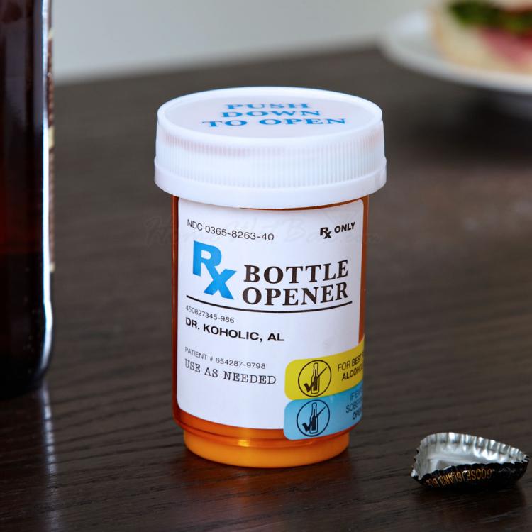 Prescription Pill Bottle Beer Bottle Opener