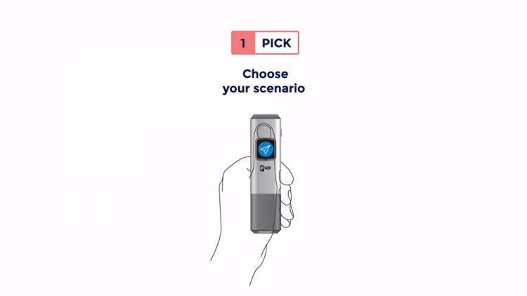 Pup Smart Scanner - Laser Guided Mini Pocket Scanner - Laser corner scanner instantly uploads to cloud