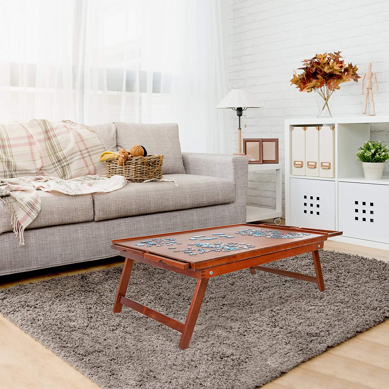 This Puzzle Table With Sliding Drawers Might Be The Ultimate