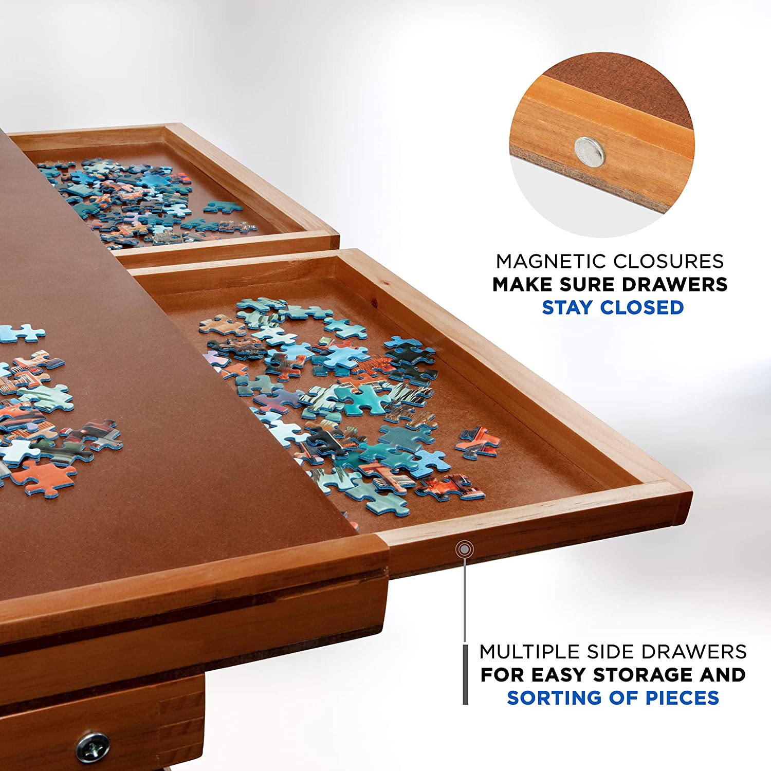 This Puzzle Table With Sliding Drawers Might Be The Ultimate Puzzle