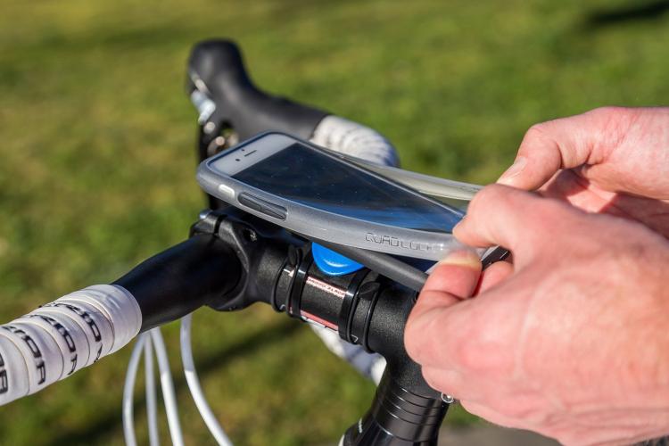 Quad Lock Bike Mount - Snap in phone mount for bicyclists