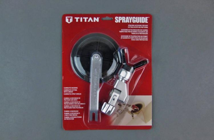 Titan Rolling Spray Guide Tool - Painting Spray Guide - Paint edges with roller - Cut in edges with spray tool