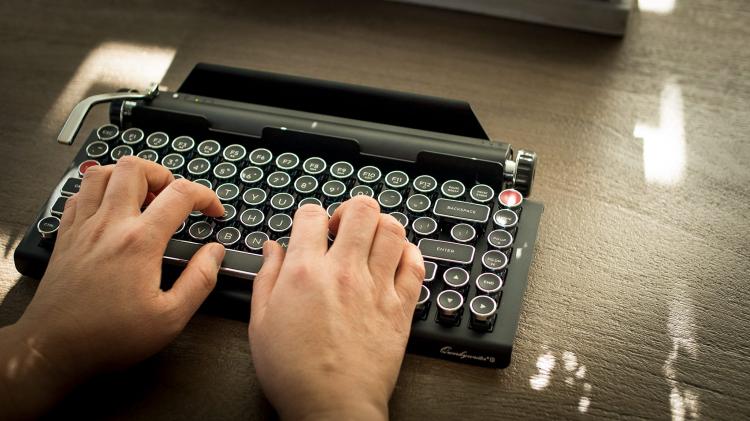 traditional typewriter keyboard