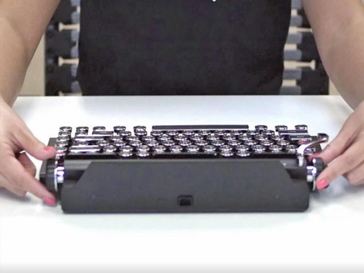 retro typewriter computer keyboard