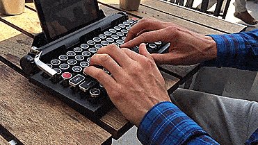 Qwerkywriter Typewriter Keyboard - Vintage retro mechanical keyboard inspired from a typewriter