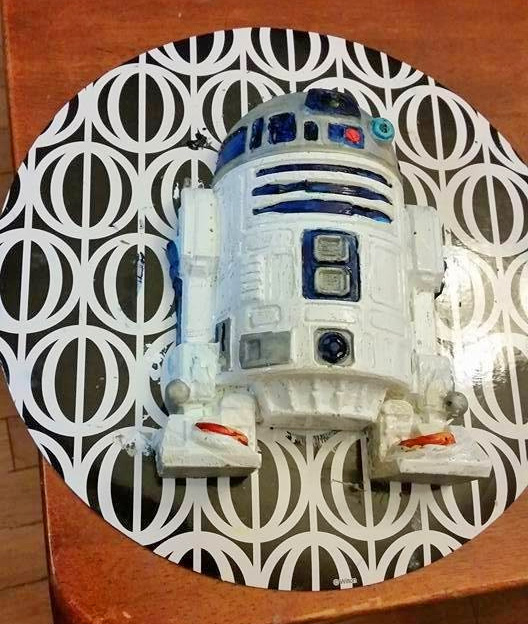 Star Wars R2-D2 Silicone Ice Cube Tray Jello Cookie Cake Mold by