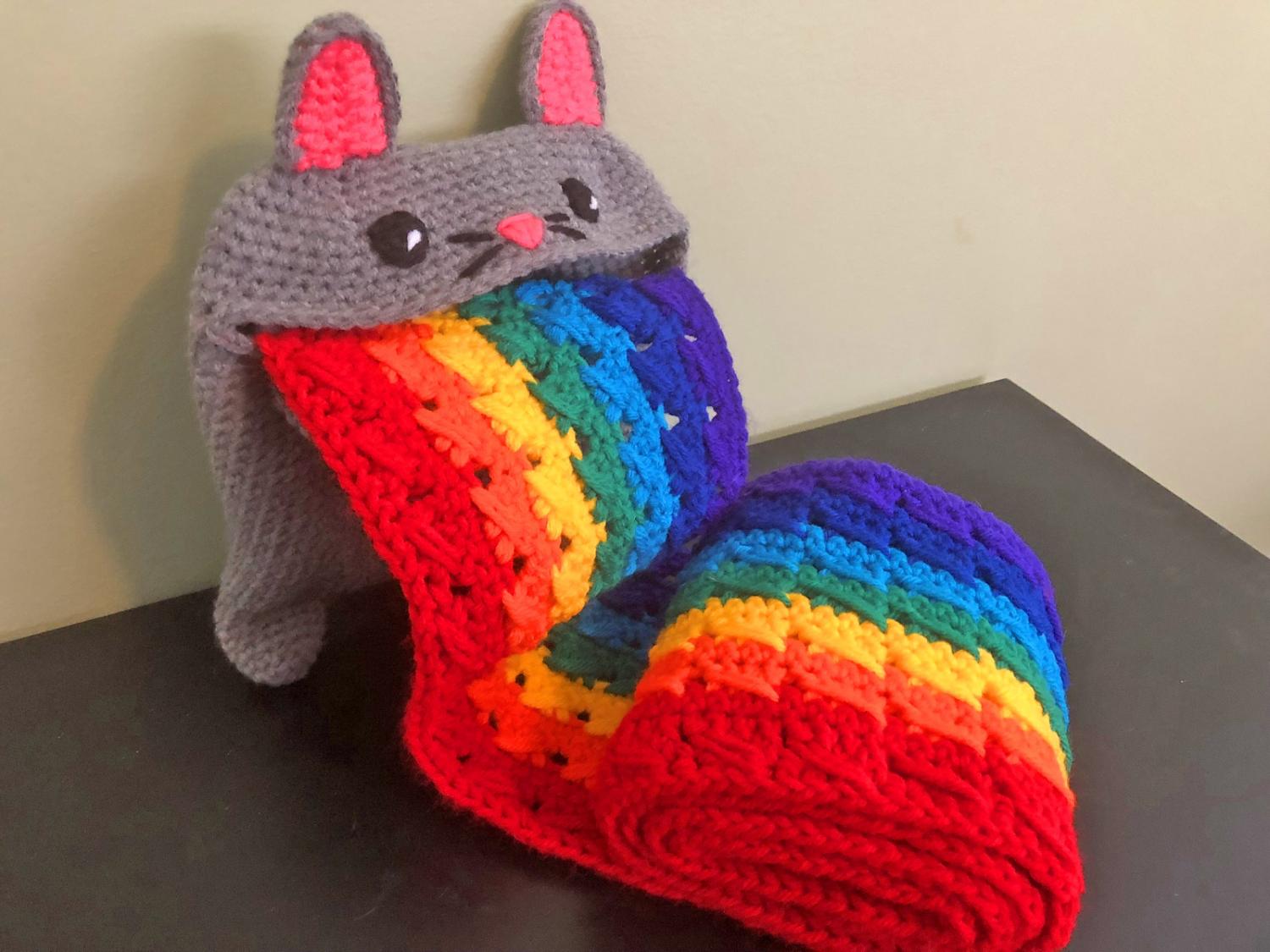 rainbow cat plush