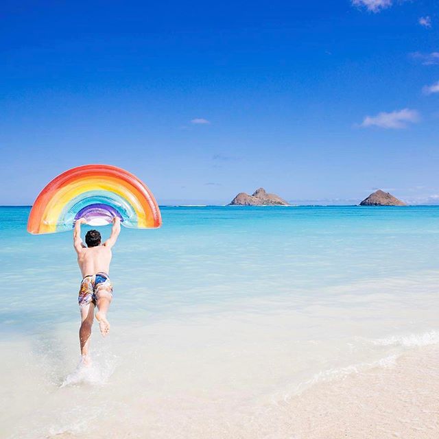 Rainbow Pool Float