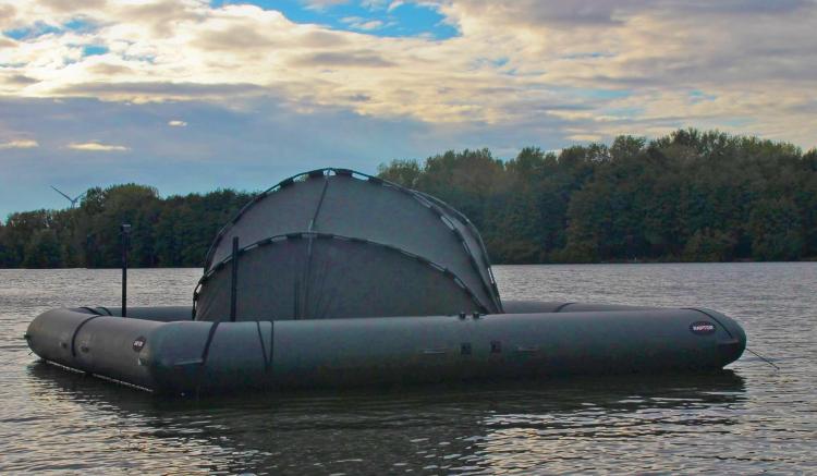 This Giant Floating Fishing Platform Lets You Camp On The Water