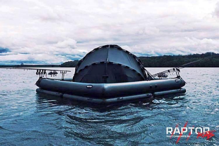 This Giant Floating Fishing Platform Lets You Camp On The Water