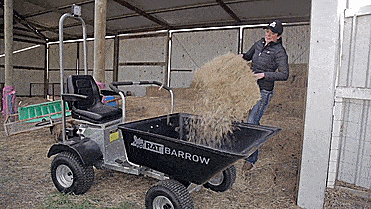Rat Barrow Ride-on Motorized Wheelbarrow - Rideable wheelbarrow with an engine