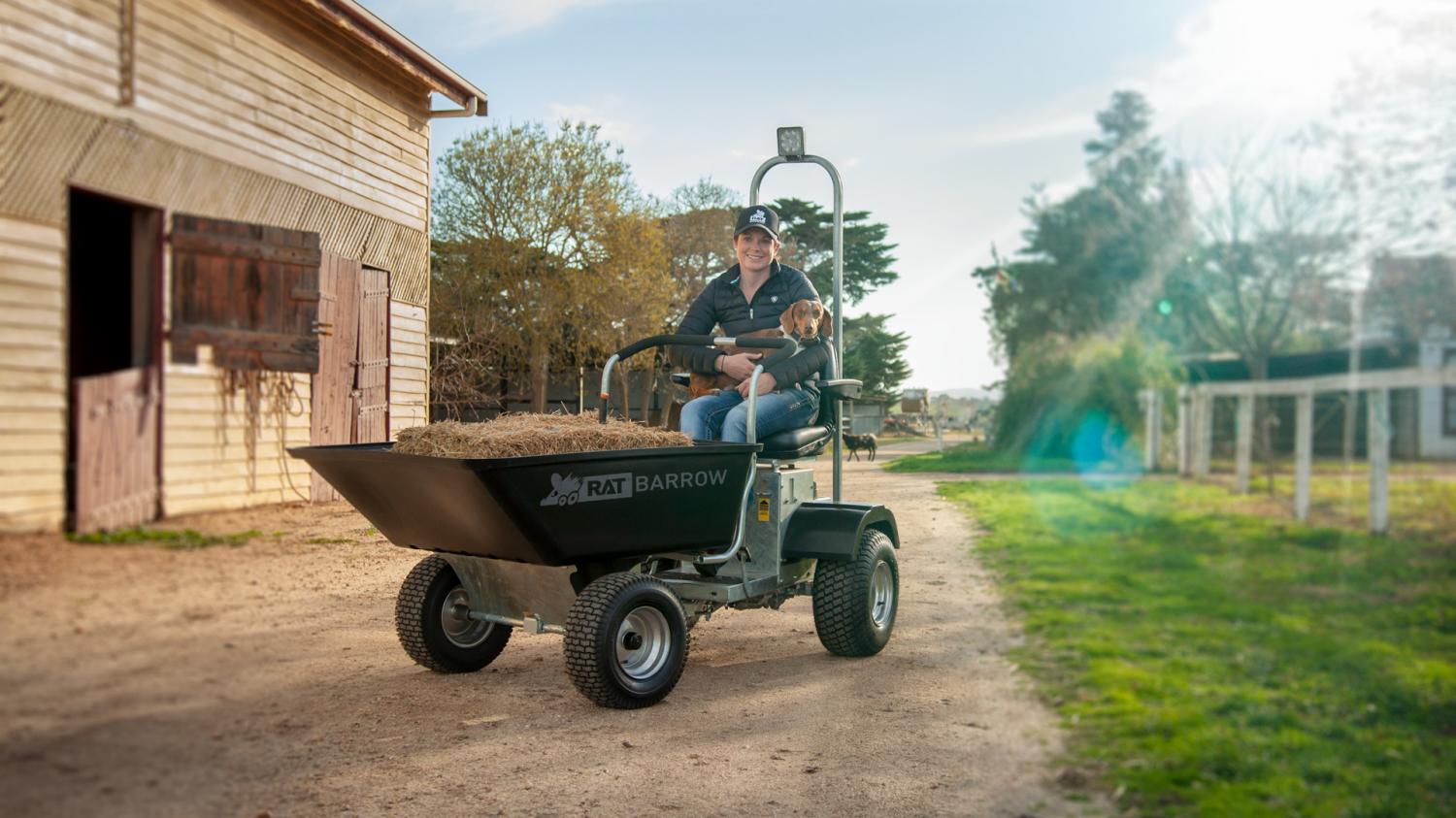 The Rat Barrow Is The World s First Ride On Motorized Wheelbarrow