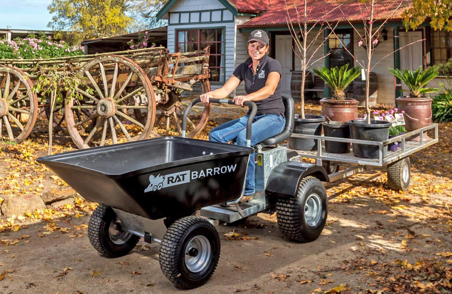 ride on wheelbarrow