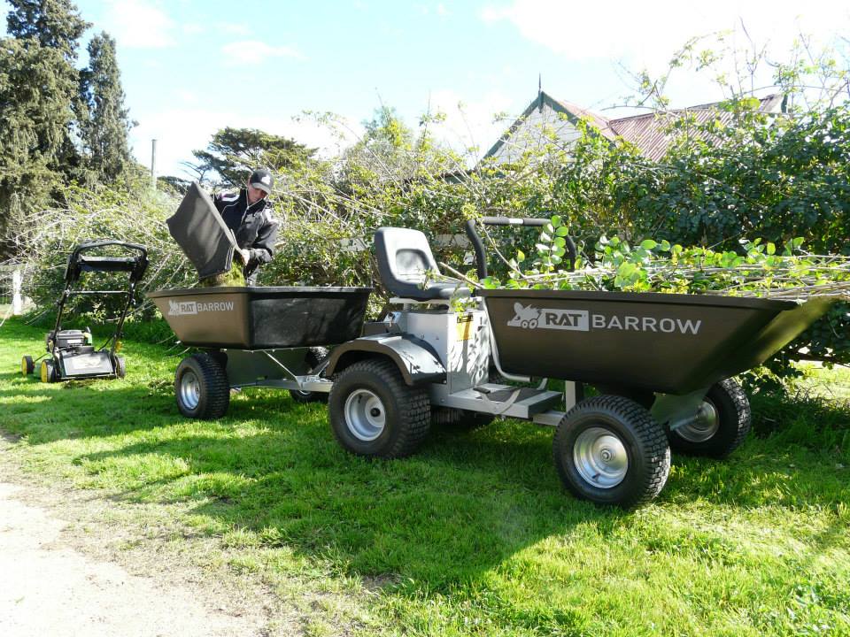 Rat Barrow Ride-on Motorized Wheelbarrow - Rideable wheelbarrow with an engine