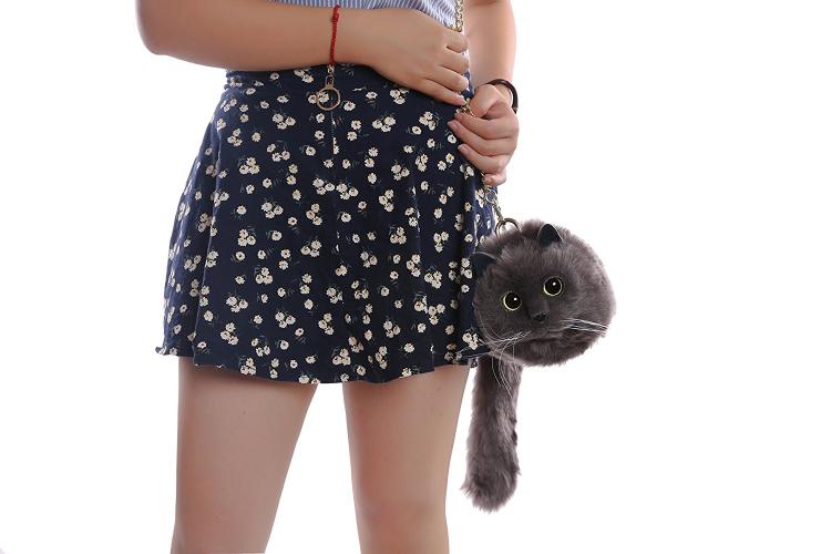 Realistic Cat Shoulder Bag - Cat Body Purse