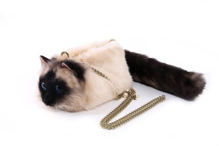 Amazingly real fluffy cat handbag - Handbag that 99% like a Real Cat! –  Meowgicians™