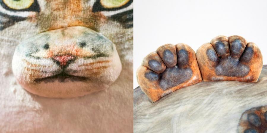 This Realistic Chunky Cat Pillow Is Something Every Cat Lover