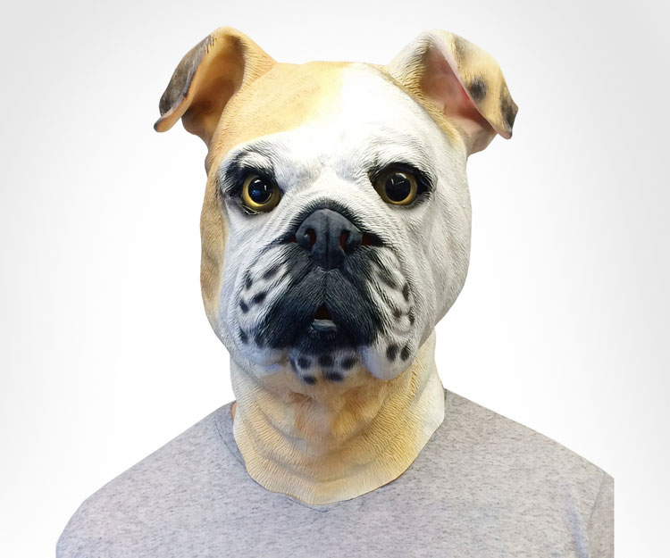 English Bulldog Dog Mask