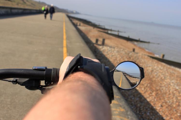 wrist mirror for cycling