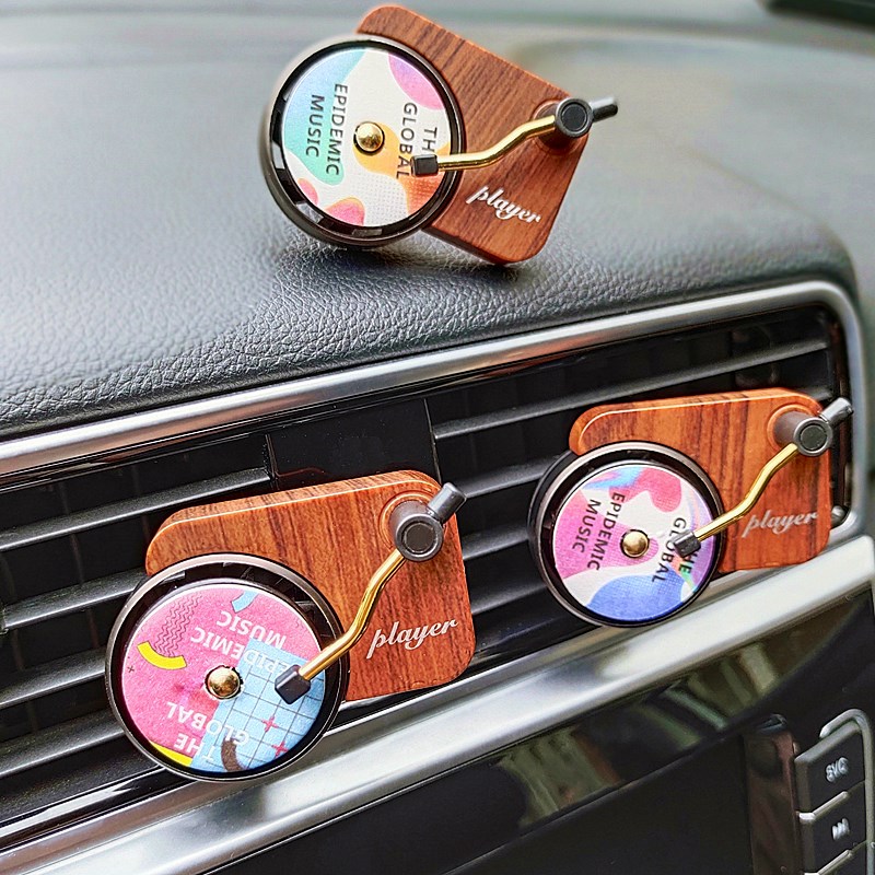 Spinning Record Player Car Air Freshener