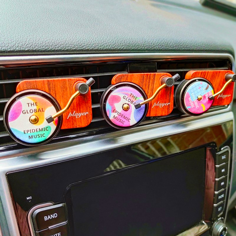 Spinning Record Player Car Air Freshener