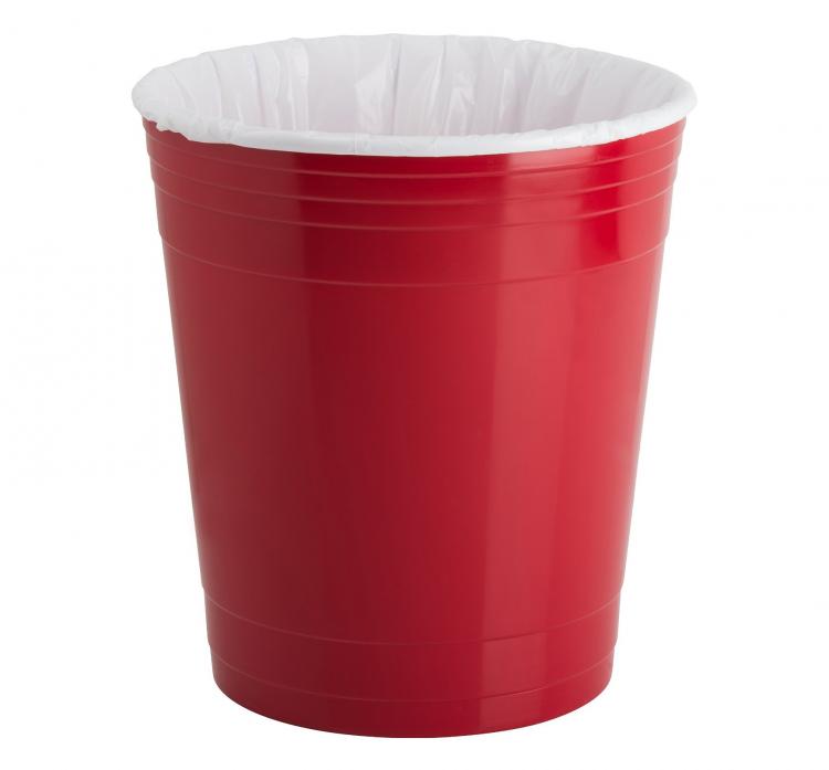 Red Solo Party Cup Garbage Can - Giant Red Cup Waste Basket